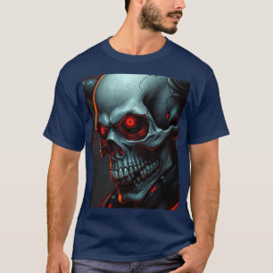 Skull Comics Style Illustration Fantasy Art T-Shirt