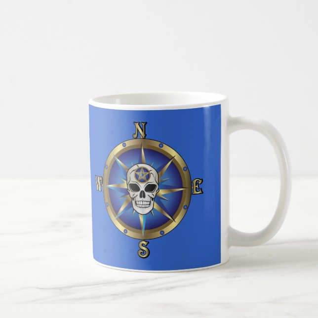 Skull Compass Coffee Mug (Right)