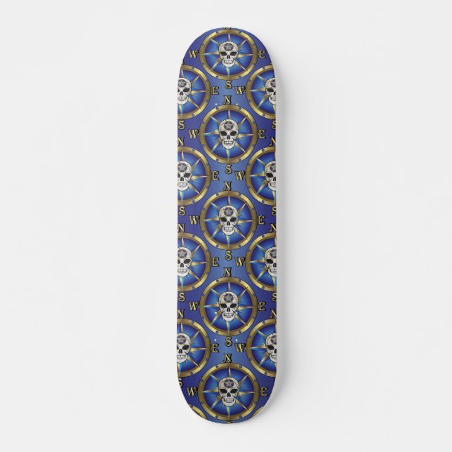 Skull Compass Skateboard (Front)