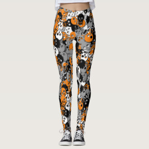 Skull Confetti Leggings - Multi