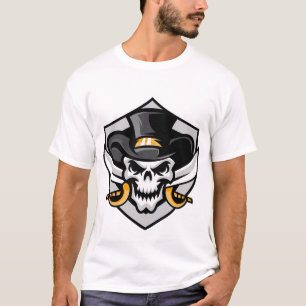 Skull Cowboy Graphic T-Shirt