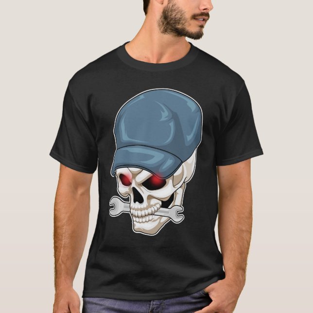 Skull Craftsman Wrench T-Shirt (Front)