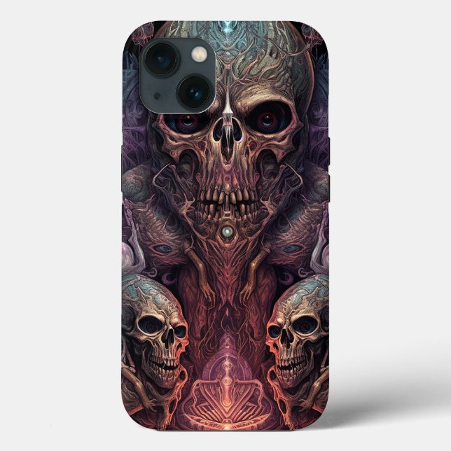 Skull Creepy Surreal Horror Art  Case-Mate iPhone Case (Back)