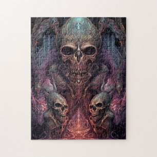 Skull Creepy Surreal Horror Art  Jigsaw Puzzle