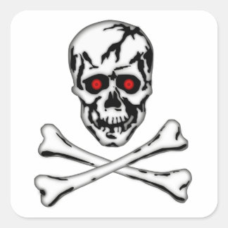 Skull & Cross Bone! Square Sticker