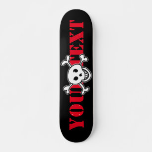 Skull & cross bones custom design skateboard deck