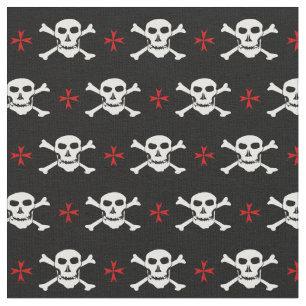 Skull & Cross fashion Fabric - Pirates /Halloween