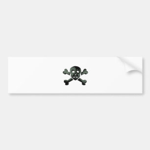 skull crossbones bumper sticker