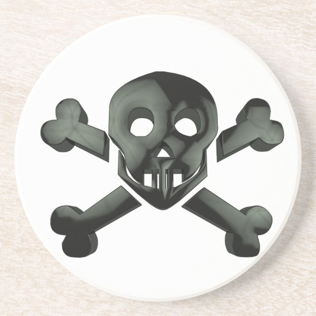 skull crossbones coaster (Front)