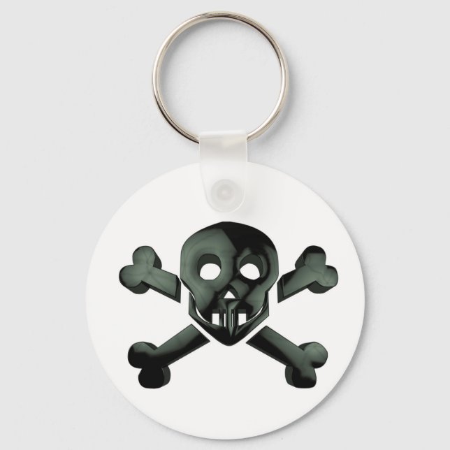 skull crossbones key ring (Front)
