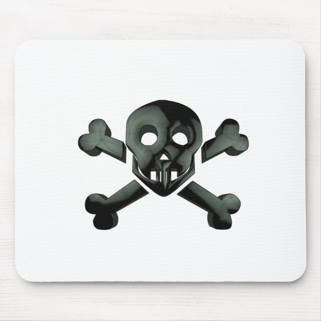 skull crossbones mouse pad (Front)