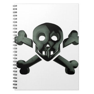 skull crossbones notebook