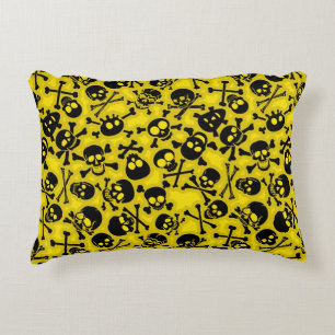 Skull & Crossbones Pattern Decorative Cushion