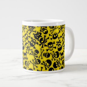 Skull & Crossbones Pattern Large Coffee Mug