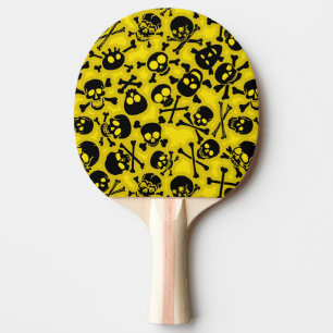 Skull & Crossbones Pattern Ping Pong Paddle