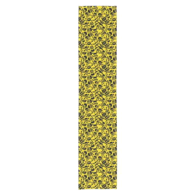 Skull & Crossbones Pattern Short Table Runner (Front)