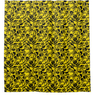 Skull & Crossbones Pattern Shower Curtain