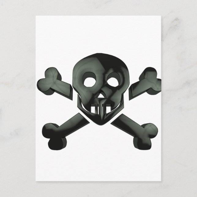 skull crossbones postcard (Front)