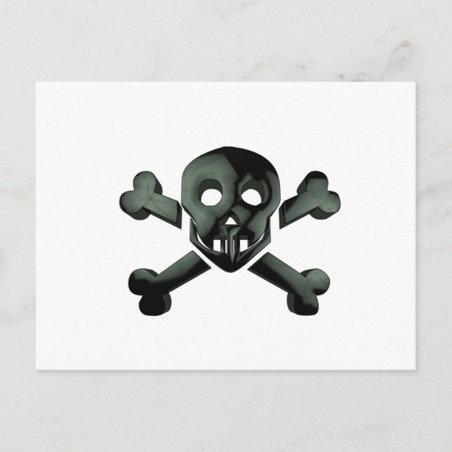 skull crossbones postcard (Front)