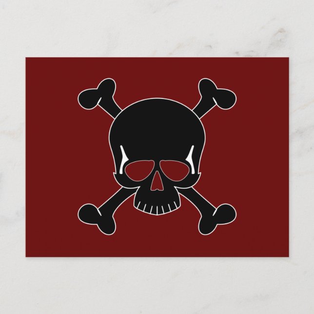 Skull & Crossbones Postcard (Front)