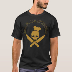 skull crossed knifes bbq humour cooking smoking 58 T-Shirt