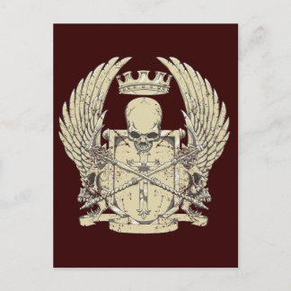 Skull & Crown Postcard