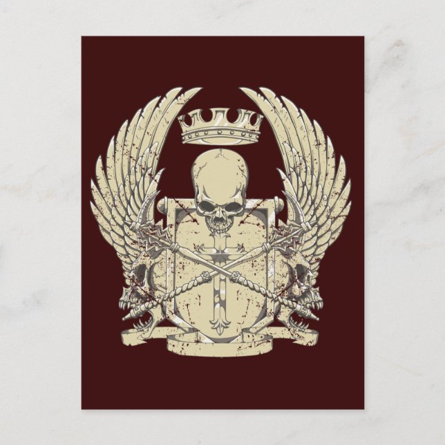 Skull & Crown Postcard (Front)