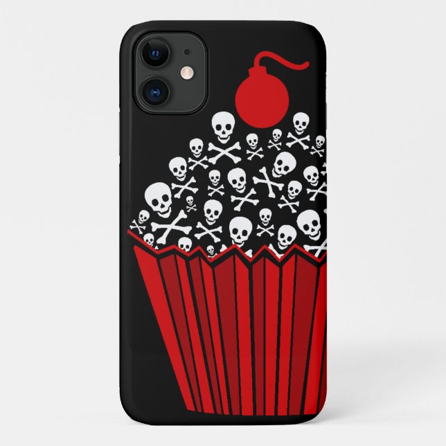 Skull Cupcake Case-Mate iPhone Case (Back)