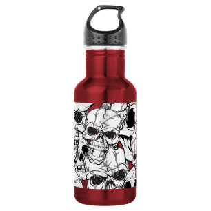 Skull Custom Large Pattern 532 Ml Water Bottle