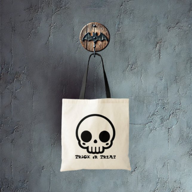 Skull - Customise Candy Tote Bag (A spooky candy bag for your special child.)