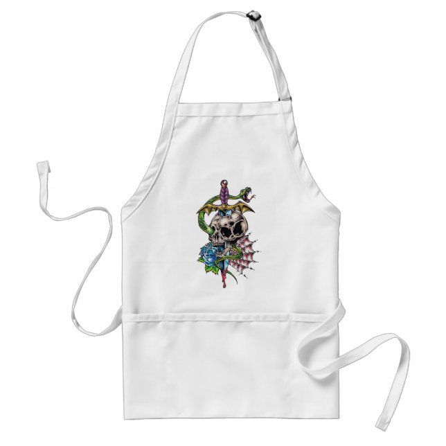 Skull & Dagger Tattoo Standard Apron (Front)
