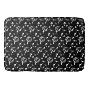 Skull Dandelion Seeds Bath Mat