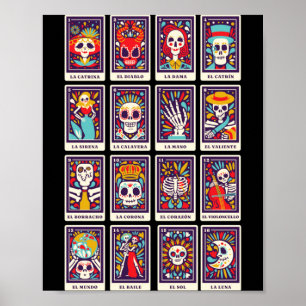 Skull Day Of The Government Agencyd Cool Tarot Poster