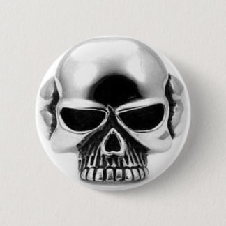 SKULL DESIGN 6 CM ROUND BADGE