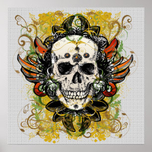 Skull Design Poster