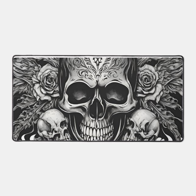 skull desk mat (Front)