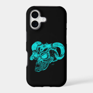 Skull Devil head Black and Green Design