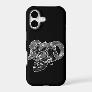 Skull Devil head Black and white Design
