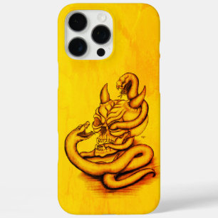 Skull - Devil Head with Snake iPhone 16 Pro Max Case