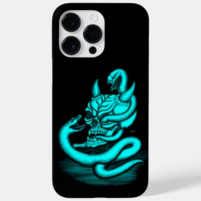 Skull - Devil Head with Snake Case-Mate iPhone Case (Back)
