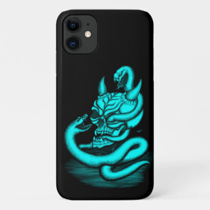 Skull - Devil Head with Snake iPhone 11 Case