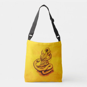 Skull - Devil Head with Snake Crossbody Bag