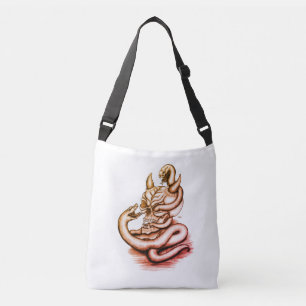 Skull - Devil Head with Snake Crossbody Bag