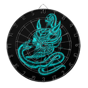 Skull - Devil Head with Snake Dartboard