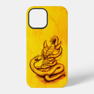 Skull - Devil Head with Snake iPhone 12 Case