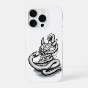 Skull - Devil Head with Snake iPhone 16 Pro Case
