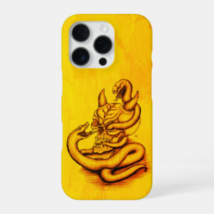 Skull - Devil Head with Snake iPhone 16 Pro Case