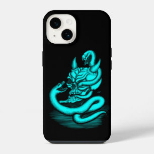 Skull - Devil Head with Snake iPhone 14 Case