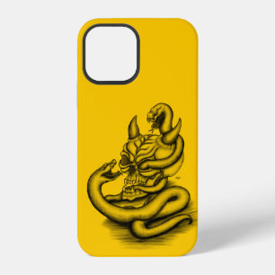 Skull - Devil Head with Snake iPhone 12 Case