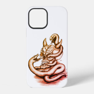 Skull - Devil Head with Snake iPhone 12 Case